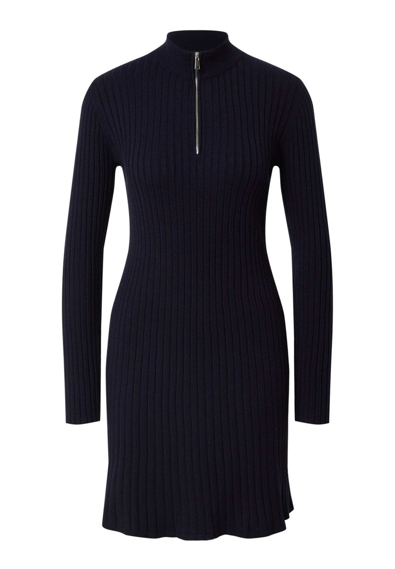 EDITED Gebreide jurk blauw