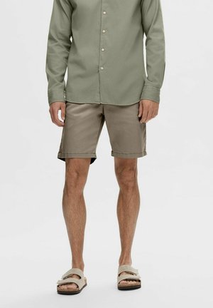SLHSLIM MILES FLEX - Shorts - greige