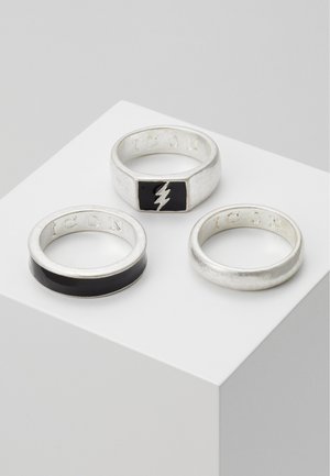 Icon Brand LIGHTNING 3 PACK - Sõrmus - silver-coloured