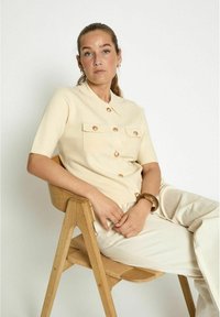 PEPPERCORN Kardigán - whitecap grey