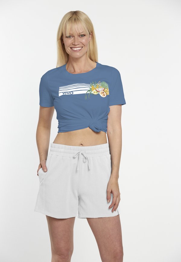 MIT TASCHEN ELASTISCHEN TAILLENBUND MIT KORDELZUG - Jogginghose - weiss