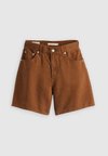 HIGH BAGGY - Jeansshorts - sorrel horse linen