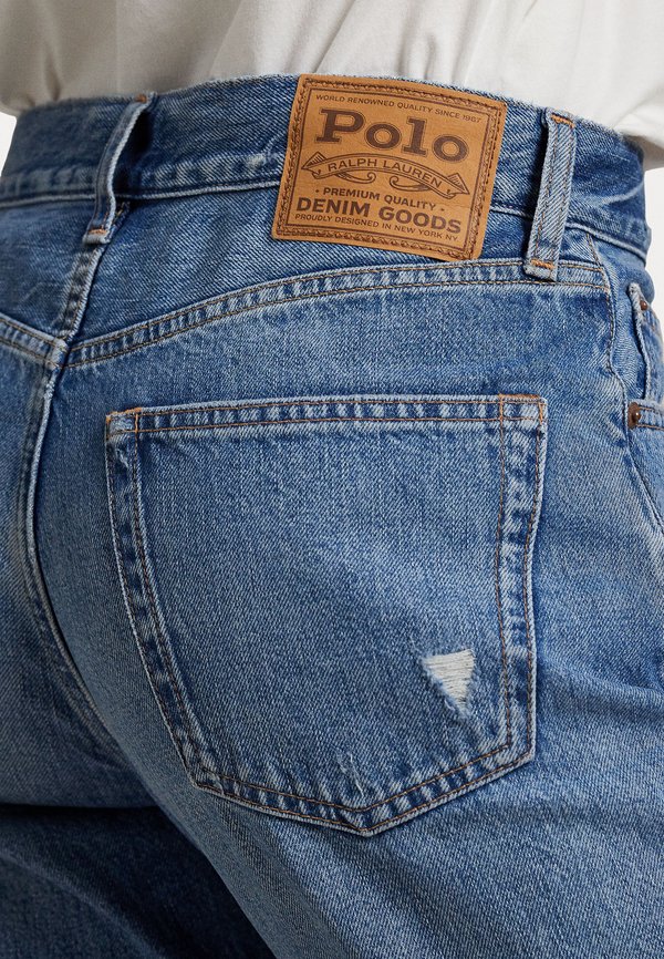 HIGH RISE RELAXED STRAIGHT CROP JEAN - Straight leg jeans - lebec wash3