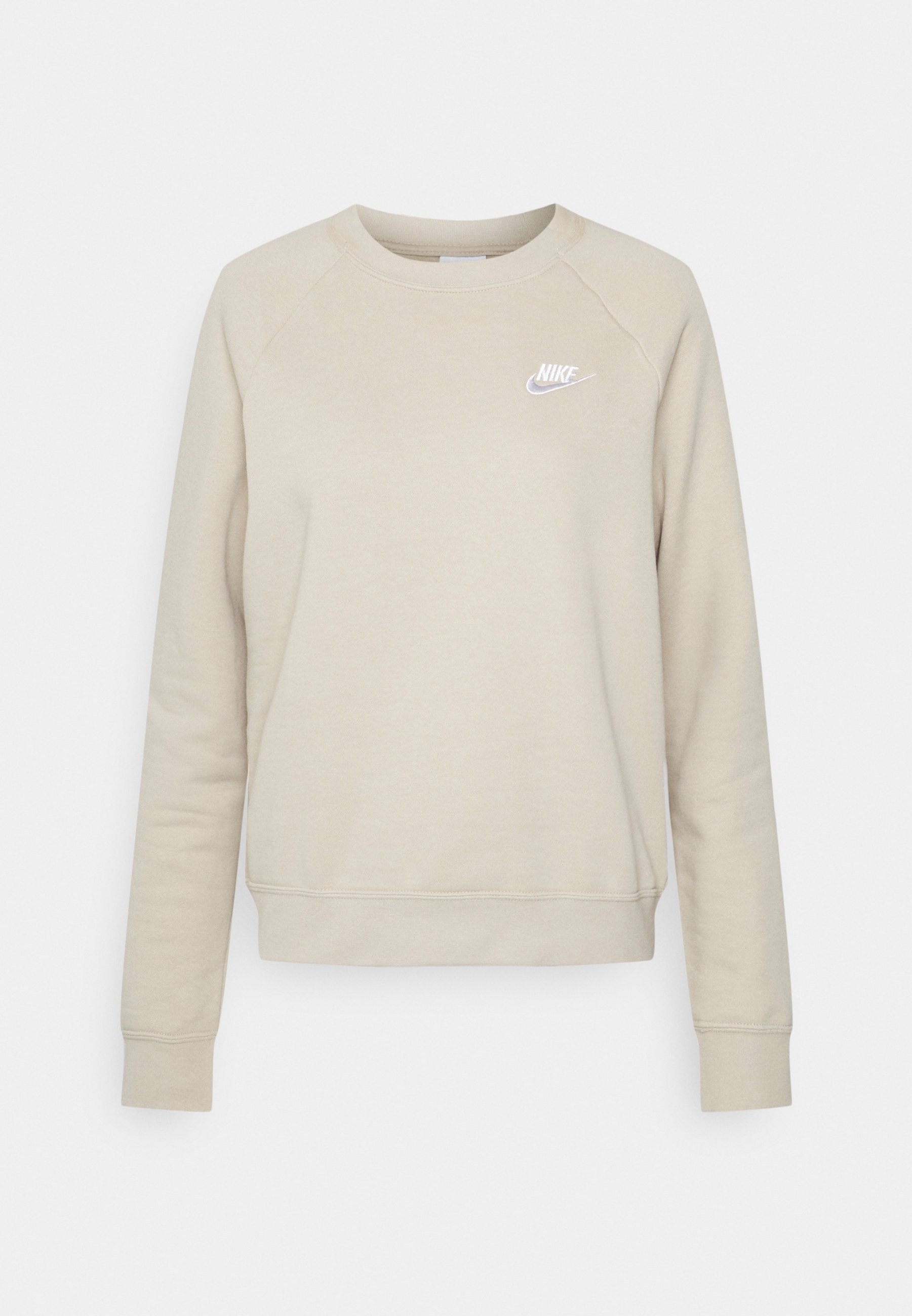nike essentials beige crew neck sweatshirt