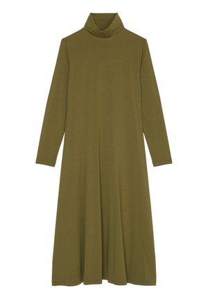 Marc O'Polo LONG SLEEVE TURTLE NECK - Jersey dress - forest floor