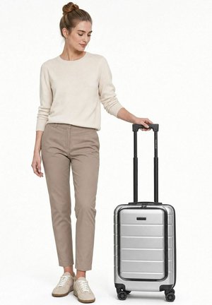 Police, DUBLIN 4 ROLLEN KABINENTROLLEY S 54 CM LAPTOPFACH MIT DEHNFALTE UNISEX - Trolley - grey taupe