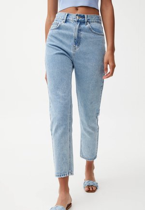 MOM - Relaxed fit jeans - mottled light blue