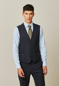 Next - PRINCE OF WALES CHECK REGULAR FIT - Gilet elegante - navy blue Immagine in miniatura 1