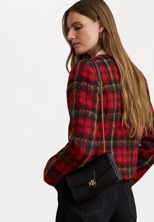 Lauren Ralph Lauren PEBBLED LEATHER BRADLEY CROSSBODY - Sac bandoulière - black