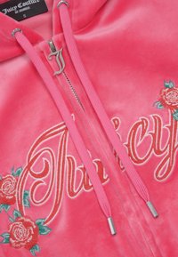Juicy Couture ROSE MARISSA - Majica s kapuljačom i patentnim zatvaračem - hot pink