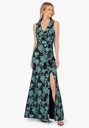 JACQUARD TUXEDO SLEEVELESS  - Robe de cocktail - navy multi
