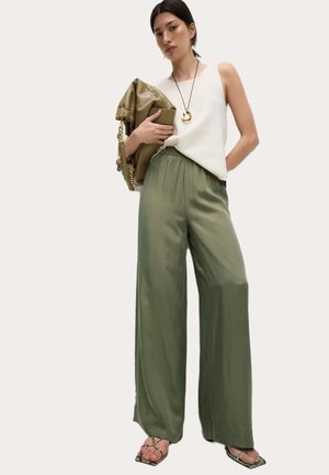 Marks & Spencer WIDE LEG PALAZZO - Broek - khaki