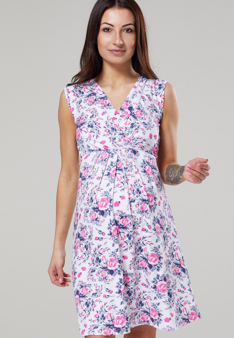 Chelsea Clark Vestito casual - biały kwiaty