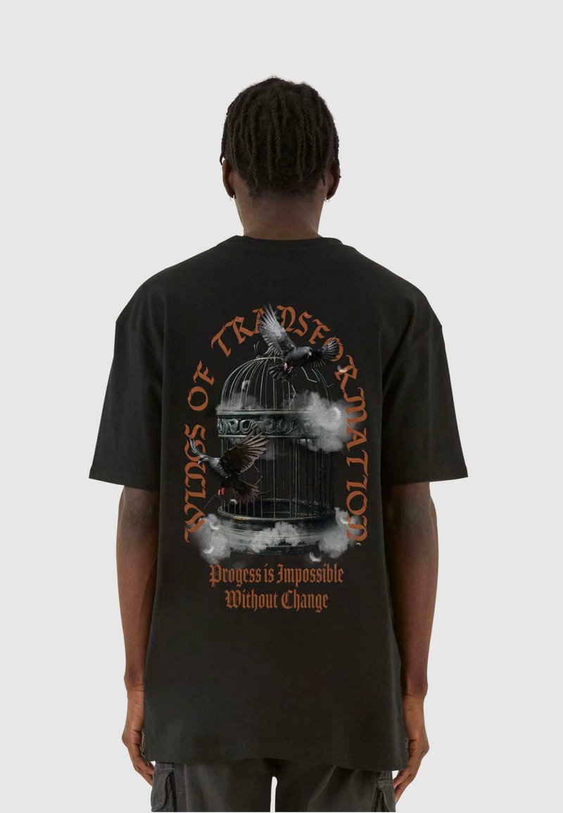 MJ Gonzales LIBERATION DOVES  - Camiseta estampada - black