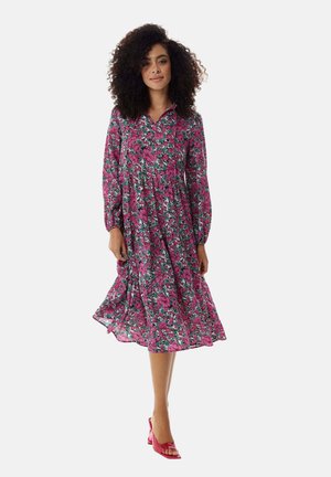 MIDI - Day dress - pink green