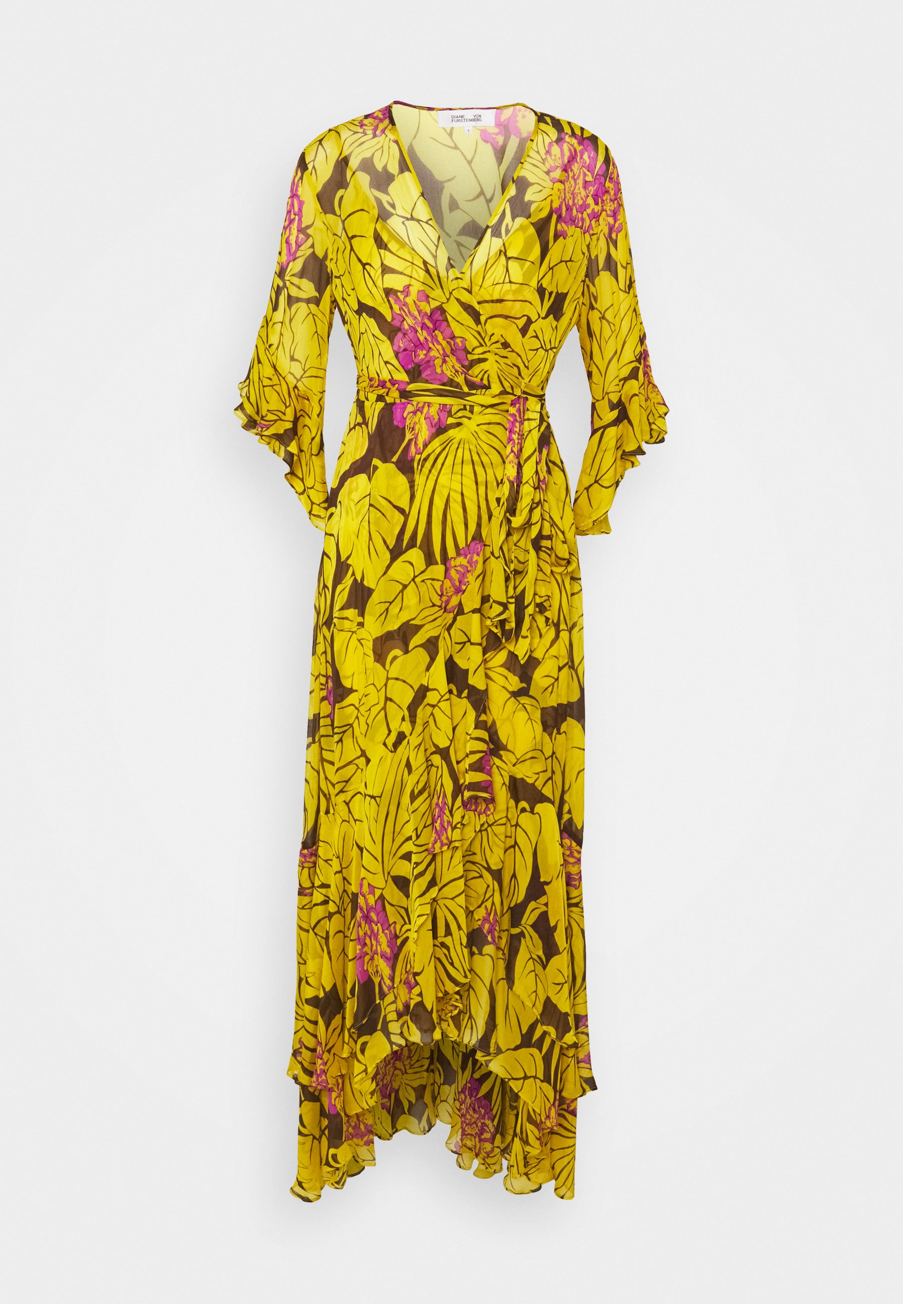 Diane von Furstenberg JEAN - Vestito lungo - yellow/giallo - Zalando.it