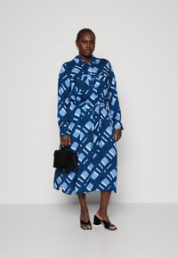 Persona by Marina Rinaldi MOGOL - Shirt dress - blu marino