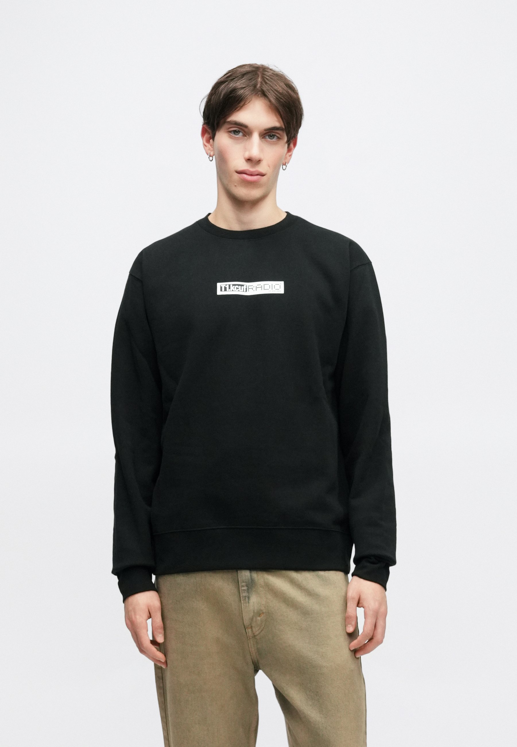 HUF MIDNIGHT RADIO CREW UNISEX - Sweatshirt - black - Zalando.co.uk
