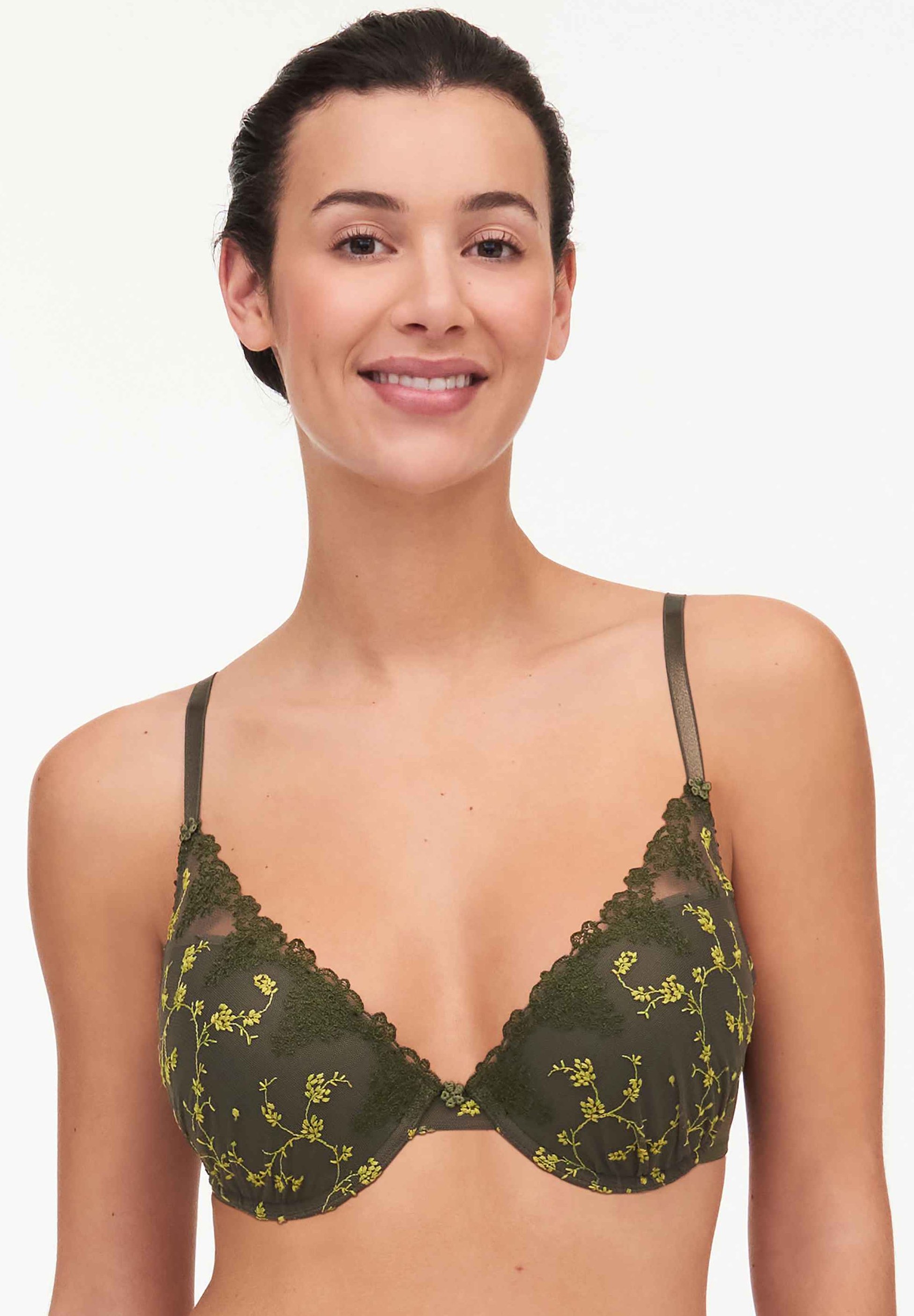 Passionata WHITE NIGHTS CO BRA - Push-up bra - khaki/pearl green/khaki -  Zalando.ie