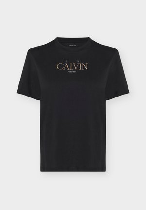 Calvin Klein Jeans, CLASSIC RESORT FOIL LOGO - Μπλουζάκι με στάμπα - black