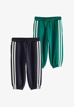 Next, REGULAR FIT - CUFFED SIDE STRIPE JOGGERS 2 PACK - Træningsbukser - navy green