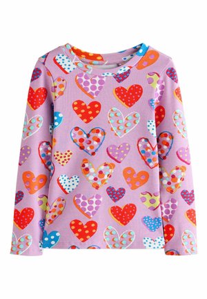 Next, Langærmet T-shirt - lilac spot heart