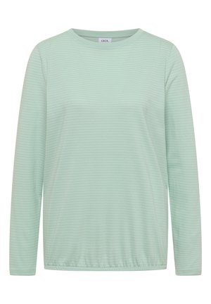 Cecil, LANGARM SHIRT MIT BOAT NECK UND STREIFEN - T-shirt à manches longues - frost mint