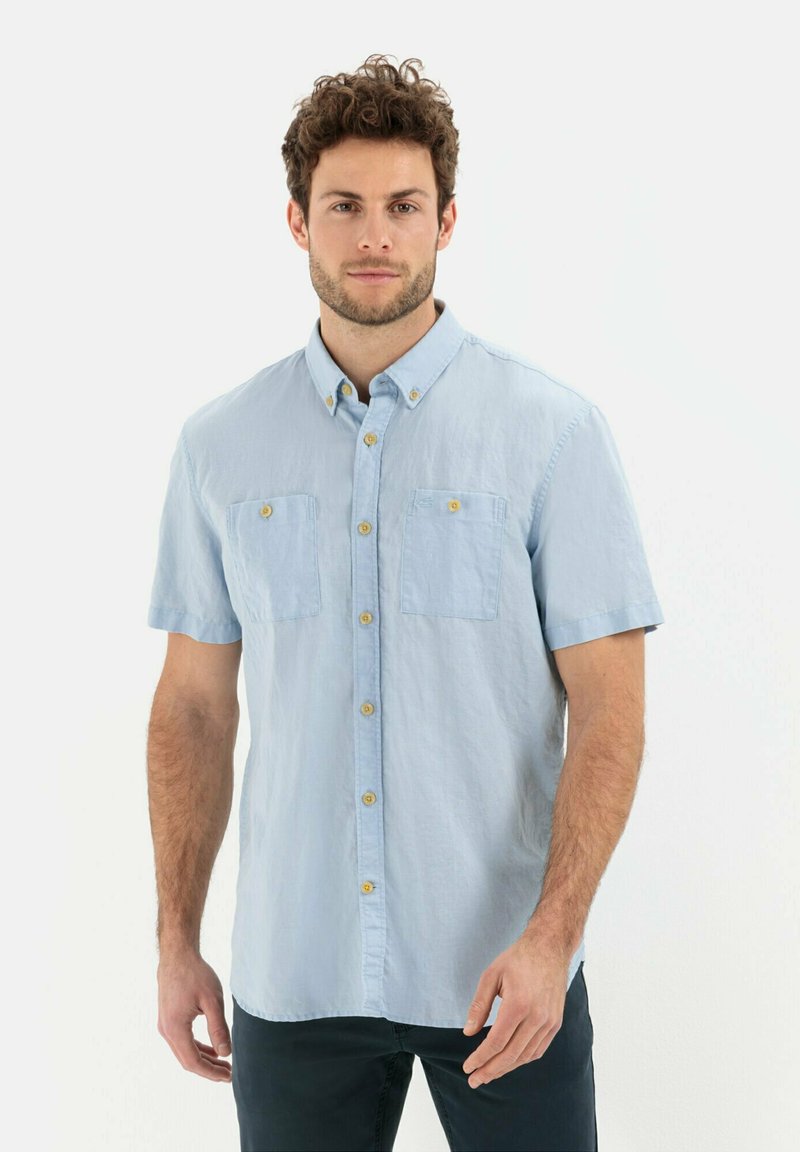 camel active SOMMERLICHES KURZARM Skjorter skylight/lyseblå