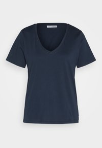 Marc O'Polo DENIM SHORTSLEEVE V-NECK CIRCULARITY - T-shirt - bas - navy ...