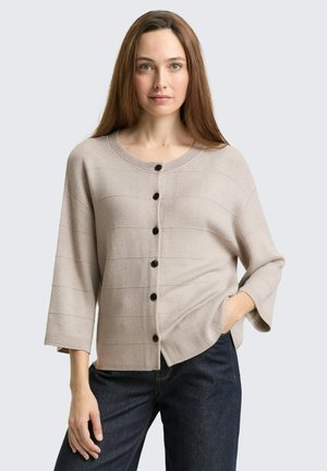 LOOSE FIT - Strickjacke - dark clouds grey melange