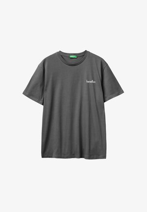 United Colors of Benetton, T-SHIRT WITH LOGO.. - T-shirt imprimé - grey