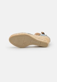 Selected Femme SLFMIA WEDGE  - Sapatos de salto alto com atacadores - blue bell