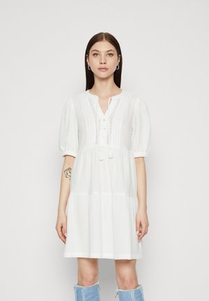 Vero Moda VMNATALI 2/4 SHORT DRESS - Skjortklänning - snow white