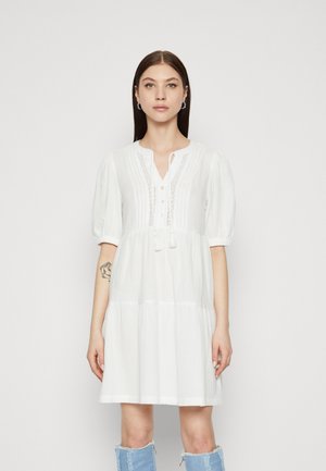 VMNATALI 2/4 SHORT DRESS - Shirt dress - snow white