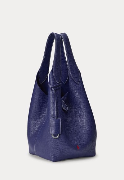 Polo Ralph Lauren POLO PLAY LEATHER TOTE - Velika torba - ink