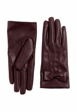 Guantes - burgundy red