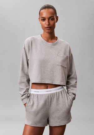 LOGO CROP - Nattøj trøjer - grey heather