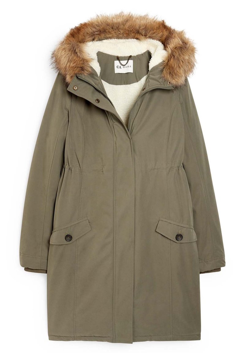 C&A Wintermantel groen