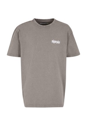 MJ Gonzales ACID WASHED - REBELS NEVER DIE - Print T-shirt - asphalt
