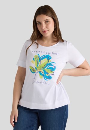 STAMPATA  - Camiseta estampada - bianco