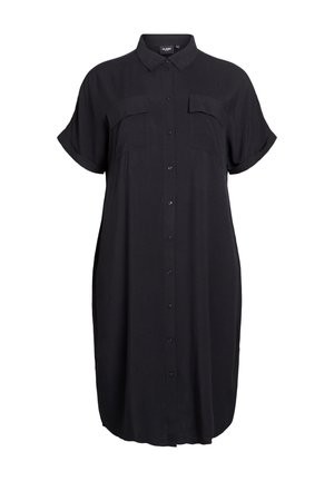 Zizzi Skjortekjole - black