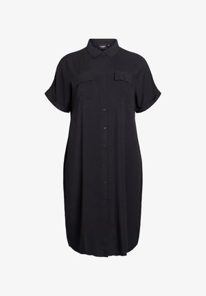 Zizzi Skjortekjole - black