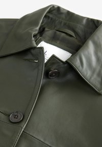 Next Lederjacke - khaki green