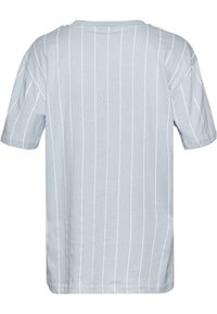 Karl Kani SMALL SIGNATURE PINSTRIPE OS - Majica kratkih rukava s printom - lightblue white