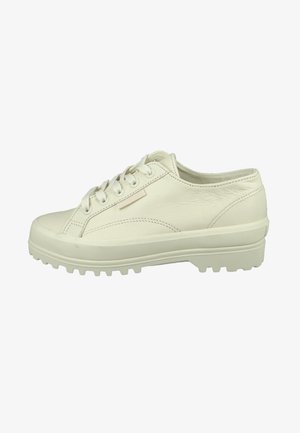 Superga Sneakers laag - total beige gesso satin linen