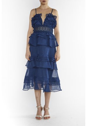 solace london blue dress The Dyas Maxi Dress in Blue