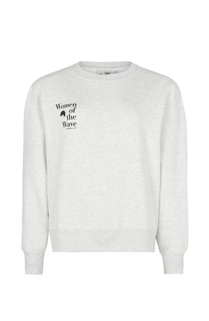 WOW CREW - Sweatshirt - white melange