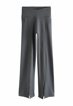 REGULAR FIT - HIGH WAIST FLARED  - Stoffhose - grey