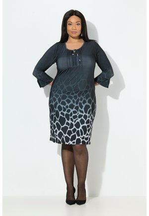 ANIMALMUSTER AUSSCHNITT LANGARM - Jerseyjurk - black