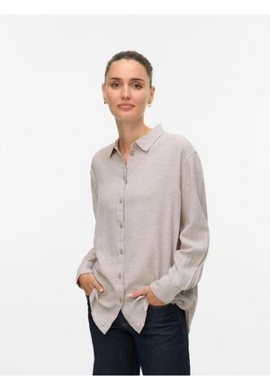 Vero Moda VMLINN LS - Button-down blouse - moon rock